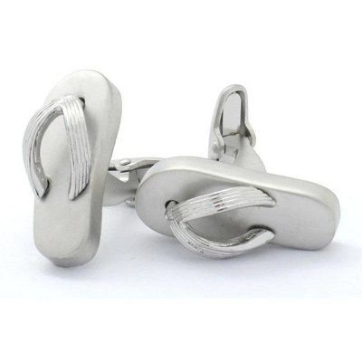 Silver Thongs Cufflinks