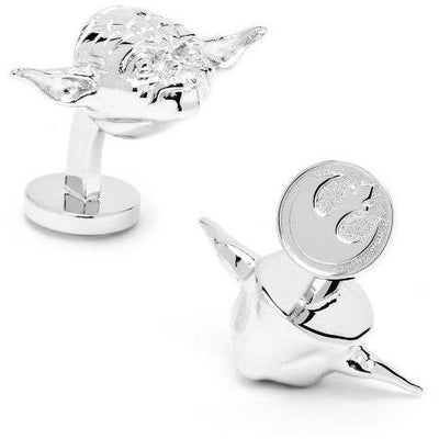 Star Wars 3D Palladium Yoda Cufflinks