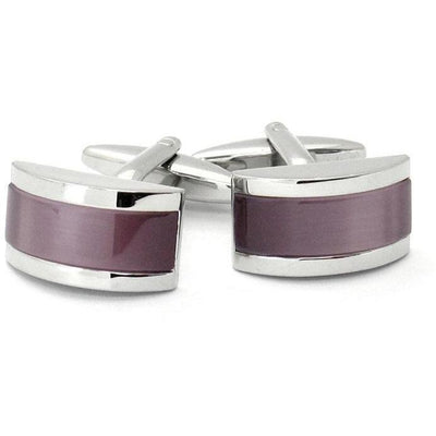 Twilight Purple Cateye Cufflinks