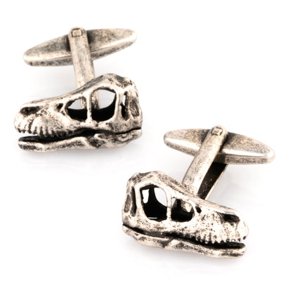 Velociraptor Skull Dinosaur Cufflinks