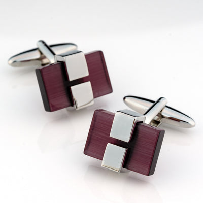 Charcoal Ice Cateye Cufflinks