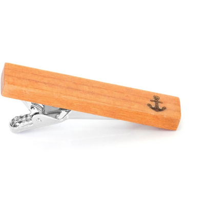 Wood Anchor Stamp Tie Clip