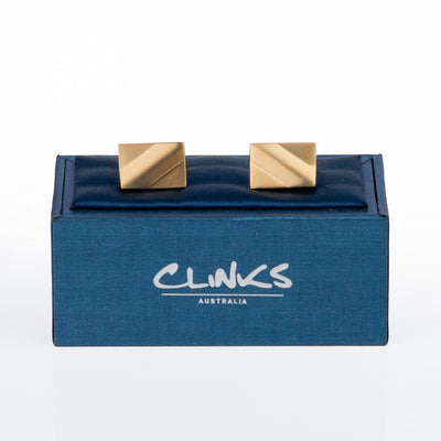 Classic Gold Ridge Cufflinks