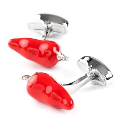 Red Chilli Pepper Cufflinks